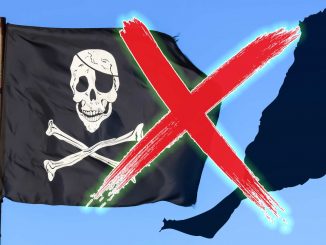 Piratenflagge durchgestrichen