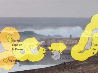 Wellenwarnung Fuerteventura Kanarischen Inseln 29.03.2024