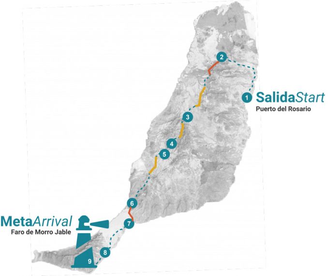 Faro Fuerteventura Strecke