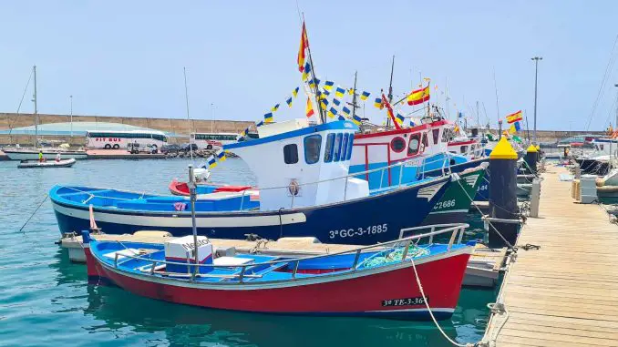 Fischerboote-Morro-Jable-Fiesta-de-Carmen