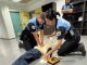 Polizei Schulung Defibrillator